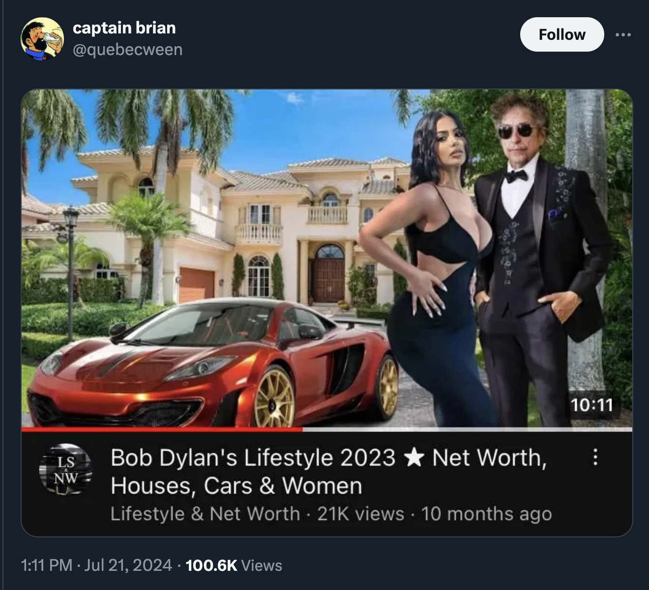 mclaren mp4-12c - captain brian Ls Nw Bob Dylan's Lifestyle 2023 Net Worth, Houses, Cars & Women Lifestyle & Net Worth 21K views 10 months ago Views